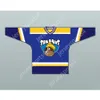 Custom Biue Rob Poirier 11 Seattle Simians Hockey Jersey MVP: Najbardziej pionowe naczelne nowe najlepiej zszyte s-l-xl-xxl-3xl-4xl-5xl-6xl