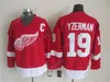 Detroit Red Wings Vintage-Version-Trikots 9 HOWE 19 YZERMAN 13 DATSYUK 24 CHELIOS 5 LIDSTROM CCM authentische Mode-Hockey-Trikots