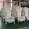 Krzesła na gorącą sprzedaż na przyjęcie weselne i niestandardowe krzesła tronowe dla panny młodej i pana młodego