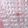 Chandelier Crystal 100cm Prisms 14mm Octagon Beads Chain Parts Sun Catcher Garland Strand Curtain Wedding Decor