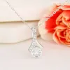 Pendant Drop-shaped Zircon Necklace Trendy Birthday Graduation Christmas Gifts Daughter-in-law Clothing Accessories for Girls