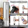 Openers Electric Wine Bottle Opener Aerator Automatic Red Corkscrew Rechargeable Lover Kitchen Gadgets 231205