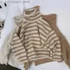 Modna moda Baby dziewczyna wysoka szyja Koszula zagęszcza jesień zima dziecięca koszula ciepła miękka vintage sweter ubrania dziewczynki Q231206