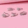 European and American Perforated U-shaped Nose Clip Zircon Star Love Flower Nose Ring False Nose Puncture Jewelry