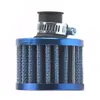 Universal 12mm 2pcs Blue Air Intake Crankcase Vent Valve Cover Breather Filter