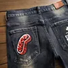 Womens Jeans Ripped Patchwork Homens Boyfriend Pants For Men Slim Denim Trousers Biker High Quality Male Straight Casual Designer 231206