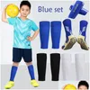 منصات الركبة الكوع 1 مجموعات مرونة مرونة حارس شين للأكمام ADTS Kids Soccer Grip Sock Profession