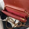 Designer Shoulder Bags Strap Handbags Plaid Purses Double Letter Solid Buckle Sheepskin Caviar Pattern Evening Wallet Bag