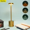 Objets décoratifs Figurines Lampe de table rechargeable LED Capteur tactile Veilleuse de bureau Lampe de lecture sans fil pour restaurant el bar Chambre décor lumière 231207