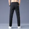 Pantalones para hombres 2023 Verano Seda de hielo Ropa casual elegante Pantalones de vitalidad juvenil Ropa técnica Ropa de calle Ligero Jogger Deporte