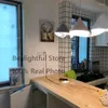 Kolye lambaları Nordic Lights Modern Alüminyum Ahşap E27 Yemek Masa Başucu Bar Mutfak Odası Dekorasyon Aydınlatma