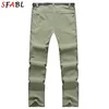 Pantalon pour hommes SFABL 5XL Été Séchage rapide Randonnée Hommes Stretch Étanche Tactique Poches à glissière Pantalon de pêche léger 231206