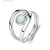 Solitärring TONGZHE 925 Sterling Silber Ringe Einzigartiges Design Wunderschöner Halo Opal Damen Hochzeit Verlobung Jahrestag Schmuck Geschenk YQ231207