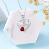 Красочное 1 шт., ожерелье со стразами, подвеска в форме сердца с надписью, изысканный подарок на день рождения для мамы от дочери