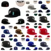 Nieuwe stijl Passende hoeden maten hoed designer honkbalhoed Alle teams Logo Katoen plat Borduren unisex Snapbacks Atletische hoeden straat Buitensporten Cap mix bestellen