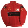 Af1 Formule 1-racejas Herfst en winter Volledig geborduurd logo Katoenen kleding Spotverkoop F1 Kleding 725
