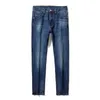 Erkekler Kot Designer Jeans 2022 Spring Brand Avrupa High End H ev işlemeli pamuk kurşun ince fit tozluk canlı yayın x8v7