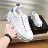 Designer Herrens snörning casual skor grekiska labyrint chunky sneakers svart vit tjocksulad grekisk nyckelmotiv rund tå multicolor plattform kontra tränare