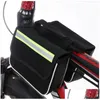 정원 세트 17 인치 자전거 가방 자전거 자전거화물 랙 Shoder 노트북 Pannier Professional Cycling Accessories 3 in Drop Delivery Home Furnit Dh5x2