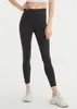 LL Yoga Softstreme Pants Split-Hem Long Ladies Leggings Hög midja mjukt tyg raka joggerbyxor visar ben Yoga Fitness LL066