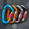 CARABINERS 25KN Professional Climbing Carabiner D Shape Aviation Aluminium Safety Lock Outdoor Climbing Ascend Mountaineering Equipment 231206