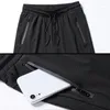 Men's Shorts Ice Silks Quick Drying Men Casual With Zipper Pocket Daily Home Travel Summer