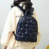 Akşam çantaları kış aşağı sırt çantası uzay pamuk sırt çantaları gençler için öğrenci okul çantası moda kadın omuz çantası unisex seyahat gündüz 231207