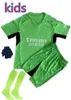 2024 Kids målvakt Kit 22# Raya Soccer Jerseys Ramsdale Saliba Gunners Martinelli G. Jesus fotbollsskjorta 23 24 Saka fotbollsdräkt