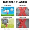 Golf Tees 120 Pcs Plastic Golf Tee Reusable Unbreakable Castle Tees Colored Step Down Golf Tee Holder Golf Accessories Drop 231207