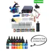 Tattoo Kit Body Art 2 Coils Guns Machine Set 6 Colors Pigment Tattoos Ink Needles Supplies Power Supply Permanent Makeup Kits