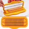 Bouteilles d'eau 1pc Banana Slicer en acier inoxydable multifonctionnel chien saucisse coupe-légumes fraise tranche outils de cuisine 231206