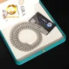 Fijne Sieraden Pass Diamond Tester 15Mm 4Row Hiphop Volledig Iced Out Vvs Moissanite Cubaanse Link Chain