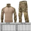 Racing Sets Tactische militaire schietuniform voor heren Camouflage G3 Combat Shirts Cargobroek met kniebeschermers Paintballpakken