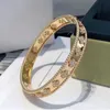 Sterling Sier High Quality Large Kaleidoscope Clover Bracelet Women's Jewelry Gift for Friends