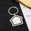 Key Rings Rotate Home Keychain Personalized Keyring Customized Text for Boyfriend Girlfriend Couple Anniversary Gift Bag charm Jewelry 231206