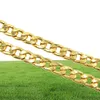 Useset 11mm in acciaio inossidabile inossidabile 18k oro oro a marcia cubana cane da cane o catena di collegamento gatto collare per animali domestici 6351580