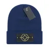 Nuevo sombrero tejido Moda Carta Gorra Popular Cálido A prueba de viento Estiramiento Multicolor Gorros de alta calidad Personalidad Estilo callejero Pareja Sombreros E-1