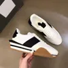 Top luksusowe marki męskie buty James Sneaker Boi Stripe Trener Suede nylon łydek deskorolki spacery Chunky guma pojedyncza komfort footwaer man tom fords buty eu38-46