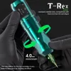 Dövme Tabancalar Kitleri T-Rex Kablosuz Dövme Makinesi Kiti Rotaty Pil Kalem Taşınabilir Güç Paketi 2400mAh Kartuş İğneleri RL RM Dövme Malzemeleri 231207