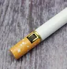 Briquet en forme de Cigarette, meule caractéristique, flamme gonflable, sans gaz, métal, allume-cigare Butane, outil pour fumer