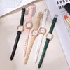 Wristwatches Kegllect Square Small Dial Women Watch PU Leather Strap Digital Scale Watches