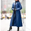 Женская меховая уличная модная мужская длинная куртка, водонепроницаемая верхняя одежда, облегающая куртка большого размера, S-5XL, ветровка из искусственной кожи, пальто