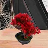 Fiori decorativi Pianta artificiale in vaso Albero bonsai Decorazioni da scrivania realistiche Piante finte Mini ornamenti