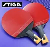 Stiga 6 Star Table Tennis Racket Pro pingpong paddla finnar in för offensiva rackets sport stiga racket ihåliga handtag 2201056126941