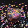 Pós acrílicos Líquidos Flocos de neve Nail Art Glitter Multi Color Flocos Lantejoulas Glitter Nails Natal Brilhante 3D Glitter Nails Accesorios Decorações 231202