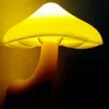 Decorative Objects Figurines Cute EU LED Mushroom Plug Night Light Wall Socket Sensor Lamp Indoor Living Room Baby Kids Bedroom Bedside Decoration Corridor 231207