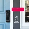 Smart Lock Blocco impronte digitali Impermeabile Tuya Wifi Telecomando Bluetooth TTLock App Card Codice digitale Serratura elettronica intelligente senza chiave 231206