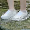 Novos sacos de armazenamento 1 par de silicone impermeável sapato cobre reutilizáveis antiderrapante borracha botas de chuva overshoes acessórios para o dia chuvoso ao ar livre