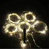 Dekoracje świąteczne świąteczne lampki świąteczne Bateryjne światło sznurka wodospadu do domu wiszące Twinkle Fairy Light