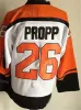 Männer Retro Eishockey Vintage 16 Bobby Clarke Jersey 27 Ron Hextall 26 Brian Propp 1 Bernie Parent 7 Bill Barber 88 Eric Lindros 8 Dave Schul 58